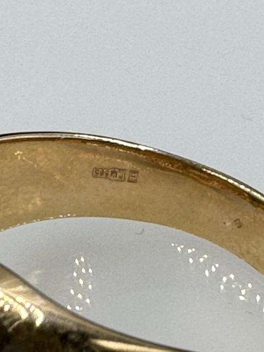 Перстень мужской с турмалином