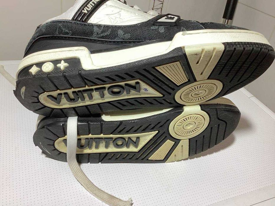 Кроссовки Louis Vuitton Denim Monogram Trainer размер 5