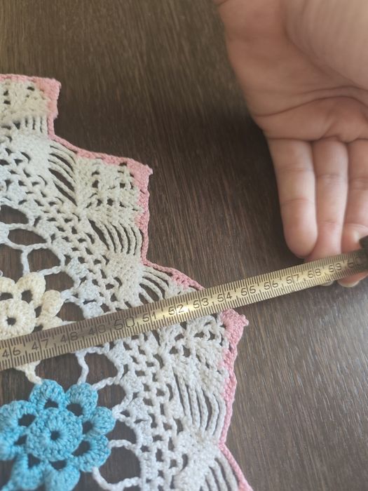 Вінтажна серветка гачком "Ніжні квіти"