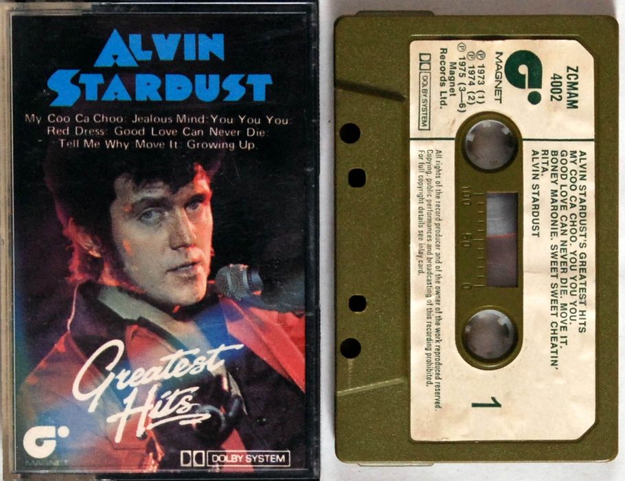 Alvin Stardust - Greatest Hits (UK) MC I Wydanie 1977r. BDB