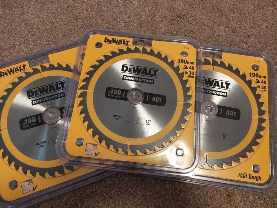 ∎∎‼️Диск пильный DeWalt по дереву 190 мм 40 (DT1945), Haisser, WURTH