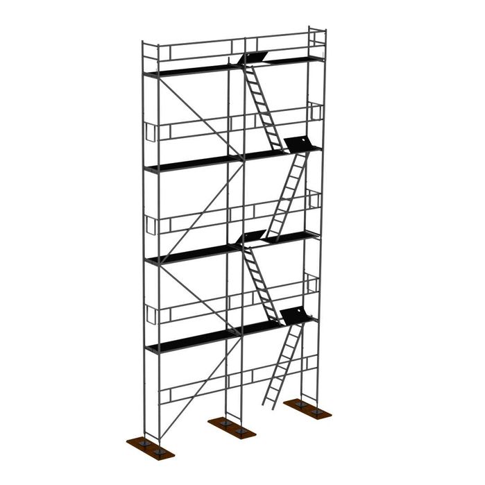 Rusztowanie Aluminiowe Plettac P70 50m2 - Zestaw Rusztowania