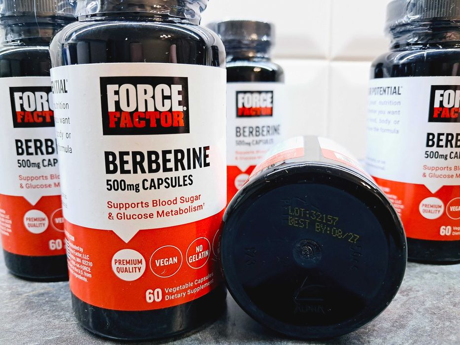Force Factor, Berberine 500 мг (60 капс.), берберин