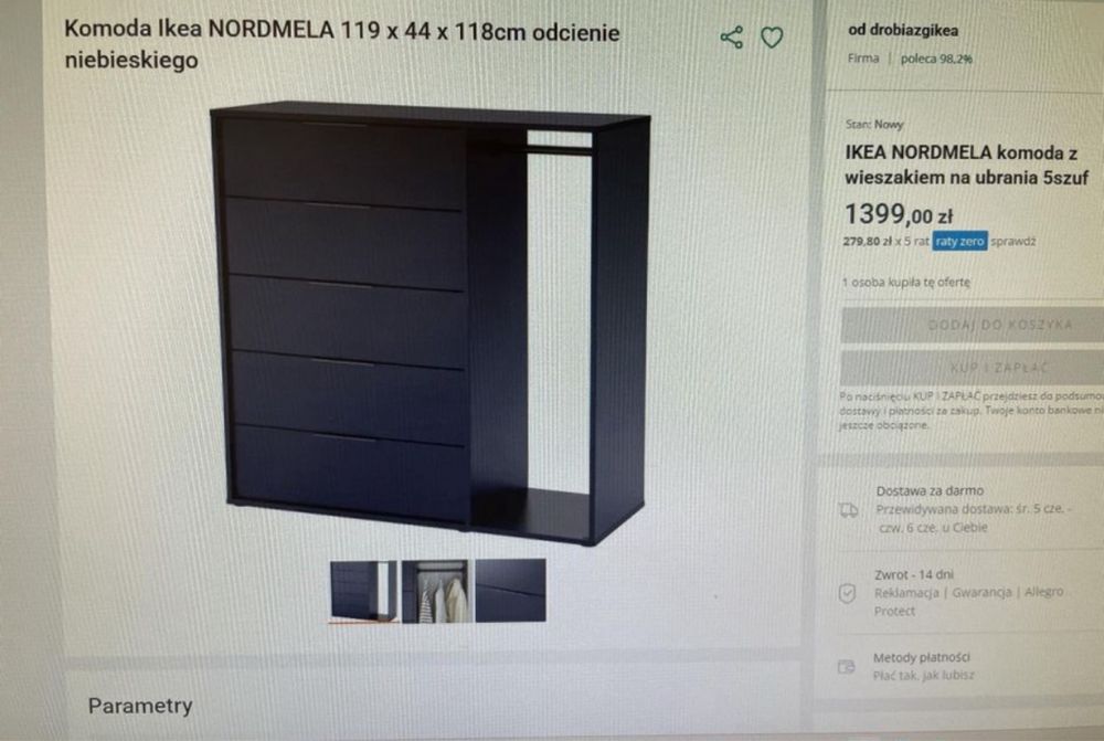 Komoda IKEA nordmela
