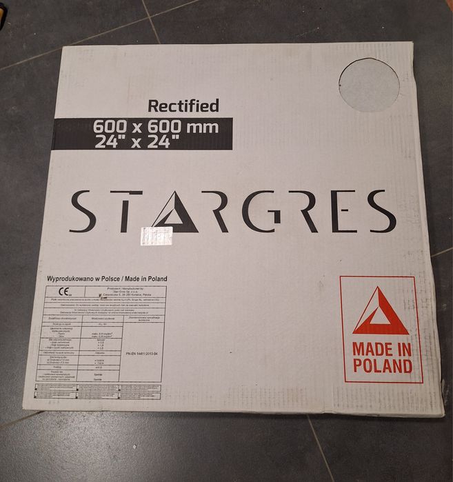 Płytki gresowe jasno szare 60x60