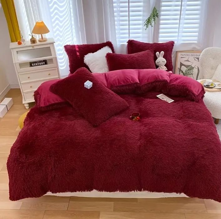 Puchata pościel 200x230 cm milutka miękki plusz