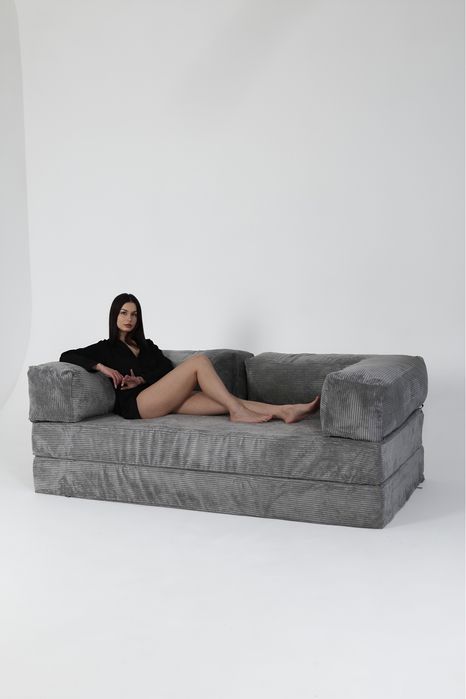 Модульний розкладний безкаркасний диван, ліжко, спальний диван, пуф