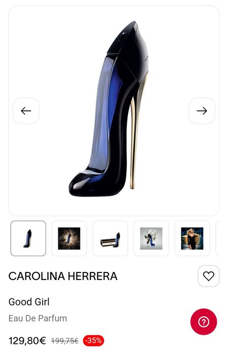 Perfume Carolina Herrera Original Novo