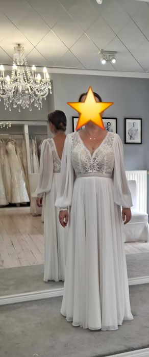 Suknia ślubna Herm's Bridal model Garrida Ecru