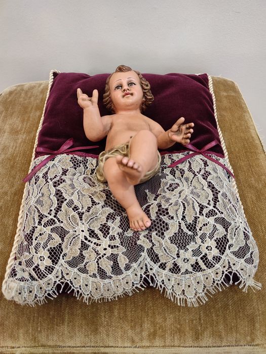 Almofadinha decorativa para colocar menino Jesus