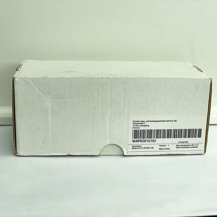 1:43 Minichamps GT3RS Edição Limitada Exclusiva Concessionária Porsche