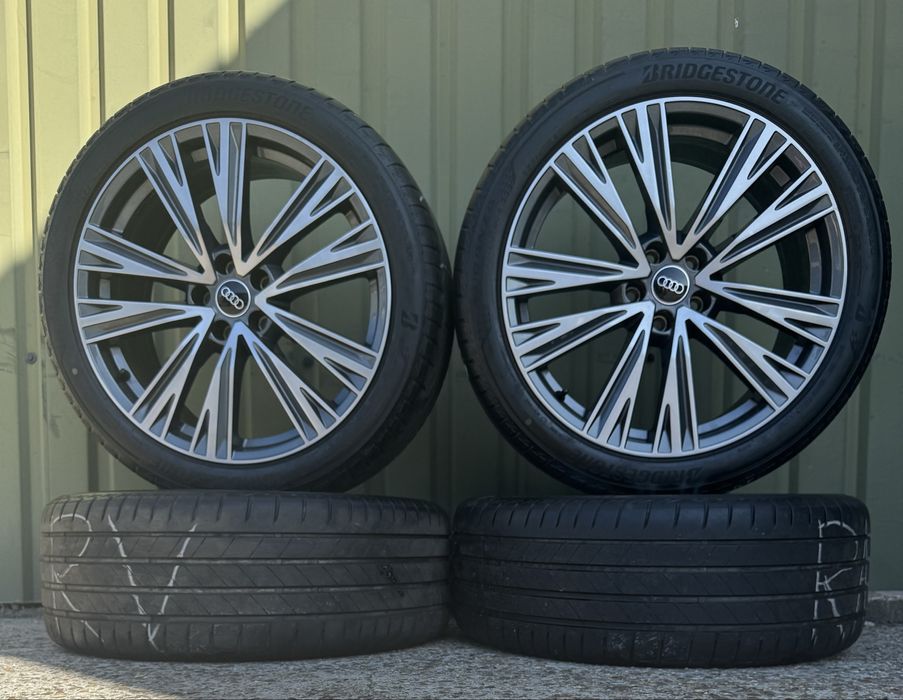 Диски Audi R20 A4, A6, Q3, Q5,оригінал з літніми шинам Bridgestone
