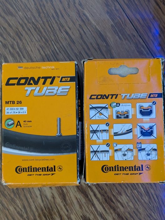 Zestaw 2x Dętka Continental Conti Tube MTB 26 26x1.75 - 2.5 A40 Schrader