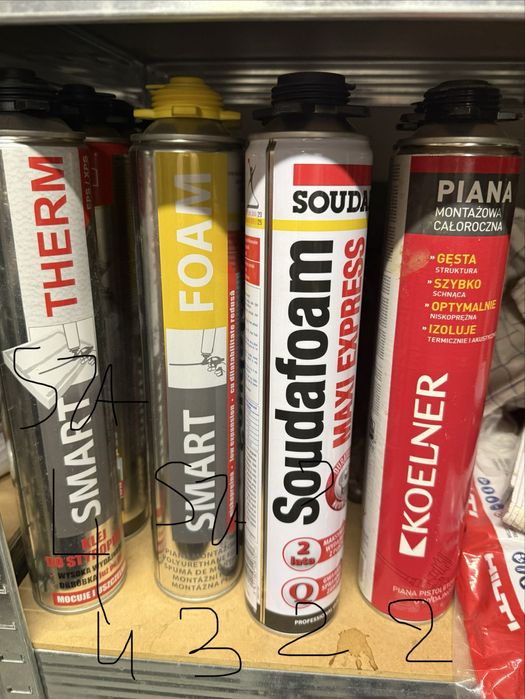 Pianki do styropianu 12szt nowe