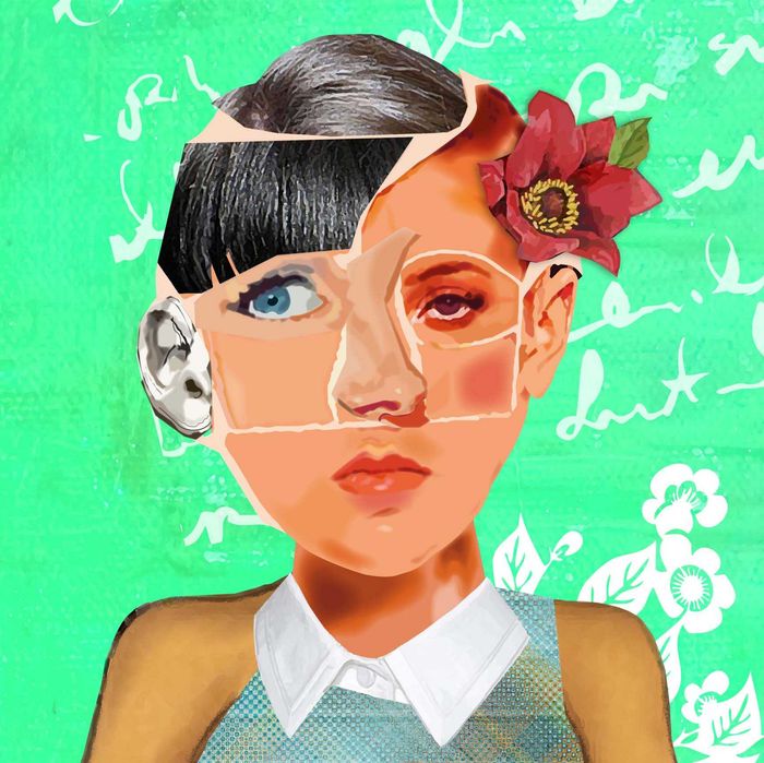 conjunto 4 ilustrações - 50x50cm