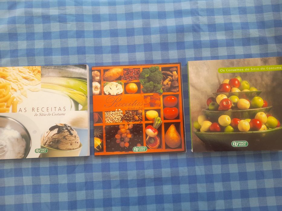 3 livros de receitas Pingo Doce