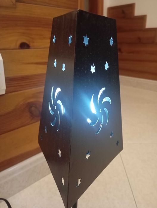 Candeeiro, pequeno, ferro