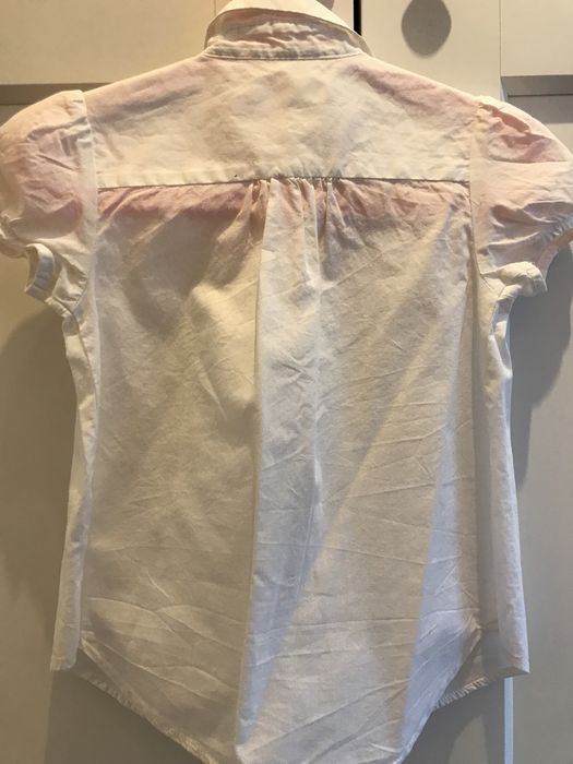 Biała koszula bluzka z kołnierzykiem sinsay 104