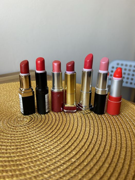 Pomadka Astor, Max Factor, Bell, Rimmel, Maybelline, Miss Sporty