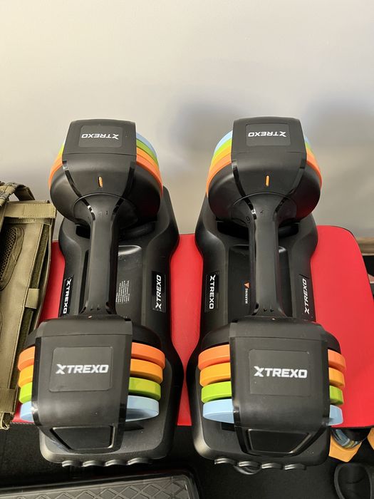 Zestaw hantli XTREXO regulowane 10kg 2szt