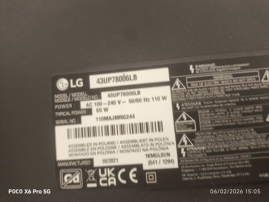 SmartTV UHD LG 43" em óptimo estado