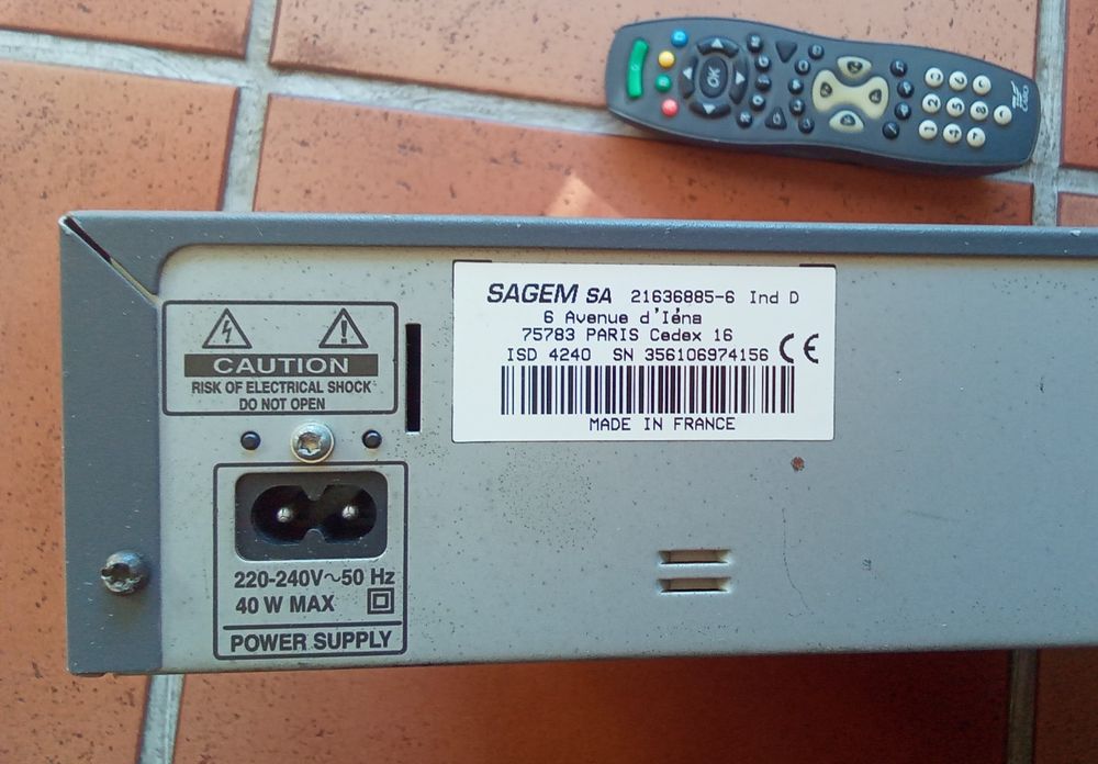 Receptor Sagem (tvcabo) - Nagravision