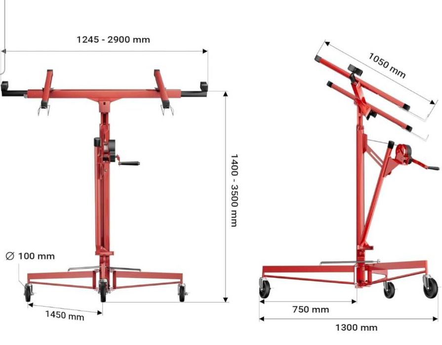 Оренда Підйомник панелей XXL для гіпсокартонного будівництва