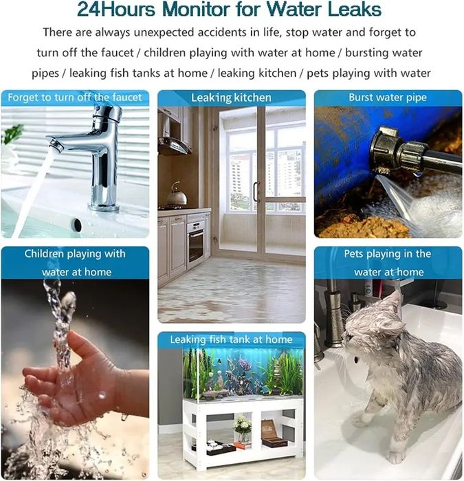 Умный Wi-Fi Датчик утечки воды с сиреной