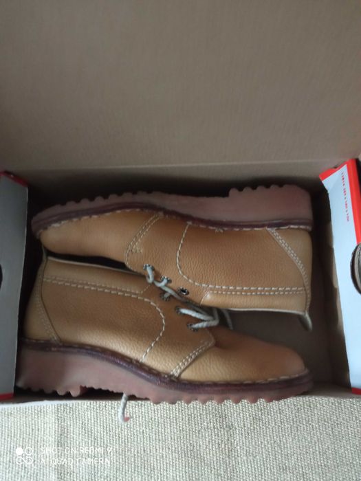 Buty skórzane 36/25 wkładka. Jasny brąz.