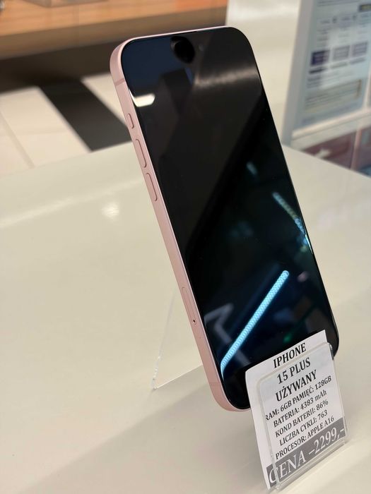 iPhone 15 PLUS 128GB Bat. 86% Topcase Vivo *Raty 0%
