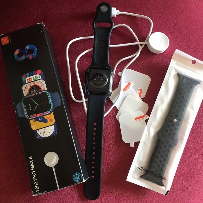 Smart Watch T900 Pro Max S + NOVO correia + NOVO 4 peliculas ecrã
