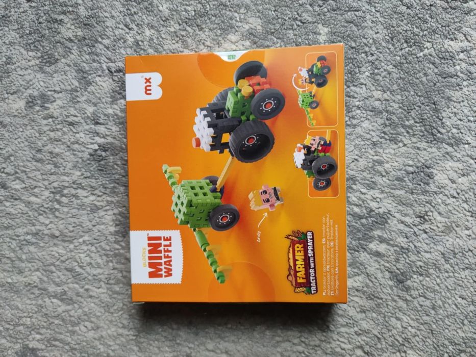 Klocki Mini Waffle FARMER Traktor z opryskiwaczem Figurka Marioinex