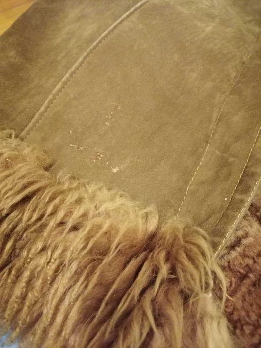 Kożuch damski z naturalnej skóry bardzo ciepły