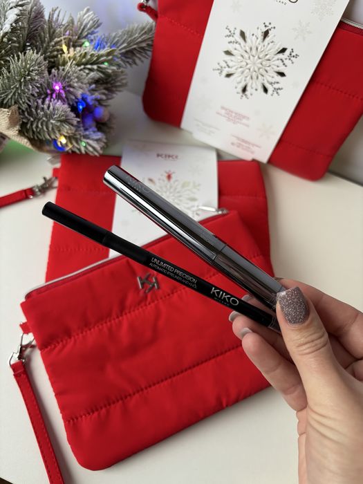 Набір косметики: туш, олівець, крсметичка Kiko Milano. Туш Кіко Мілано