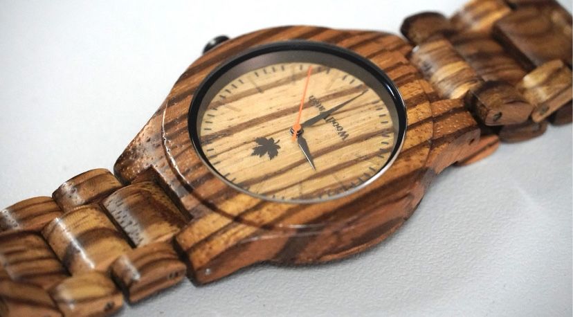 Drewniany zegarek Woodwatch oryginalny męski Deborah z drewna