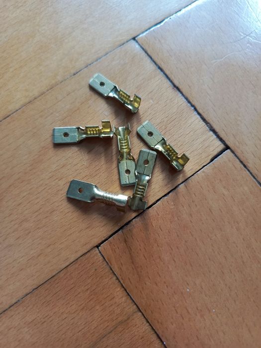 Kolektory, końcówki wsuwane męskie mosiądz ts 6,3/2