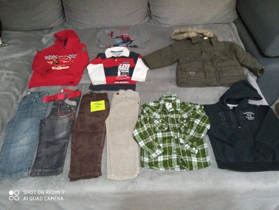 Calças, camisola, casaco, polo; 18-24 meses