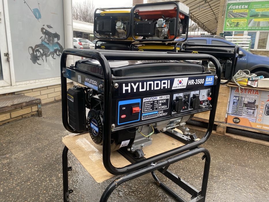Генератор HYUNDAI 3.5 кВт HKB медь, Корея бесплаьная доставка