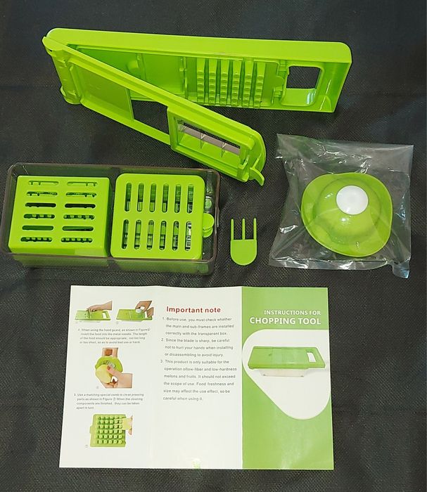 Cortador multifuncional  com todos os acessórios