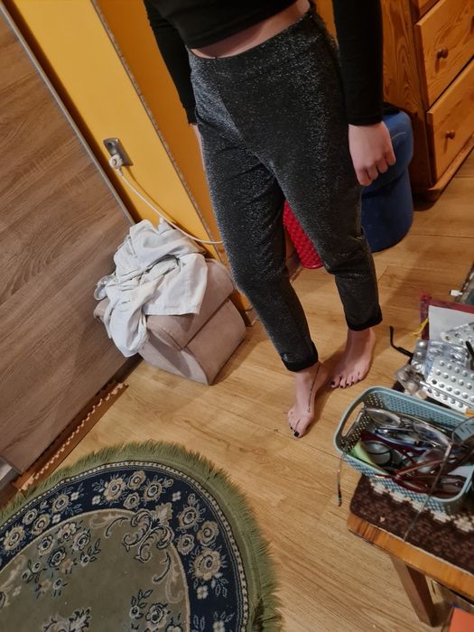 Spodnie z wysokim stanem damskie