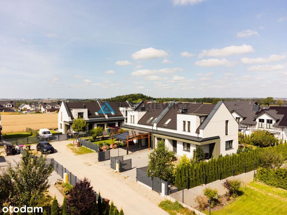 Wyjątkowy bliźniak z ogrodem i panoramą okolicy