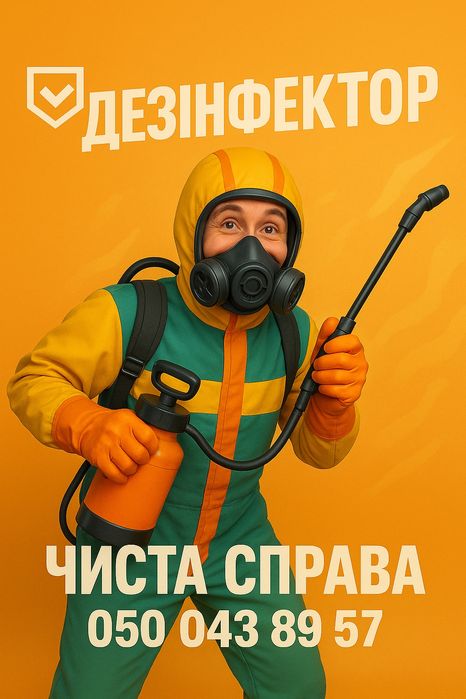 Надаємо послуги дезінфекції всіх видів.Прибираємо ртуть.