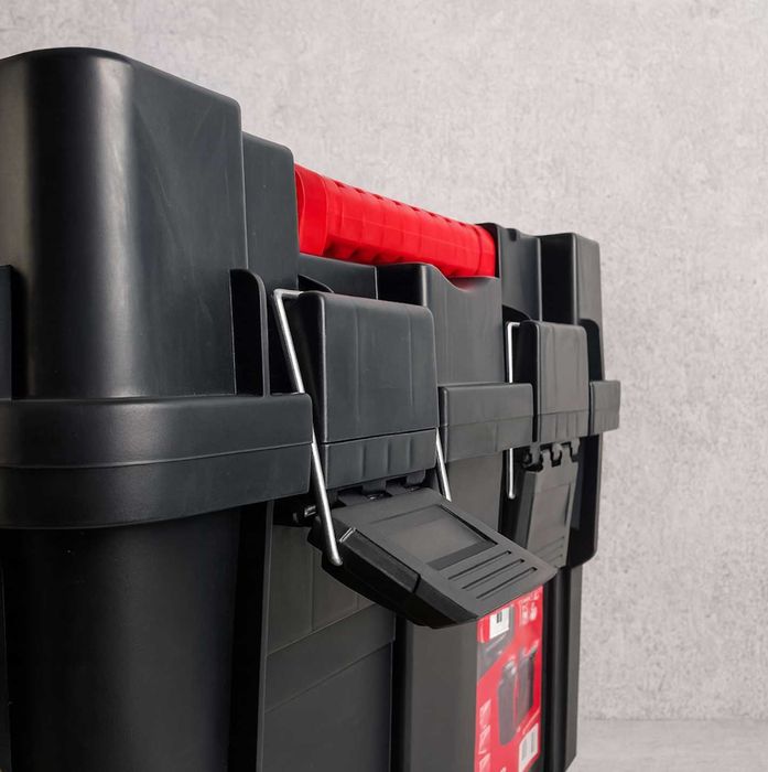 Duża Mocna Skrzynka Narzędziowa Na Kółkach Modułowa + GRATIS Tacka