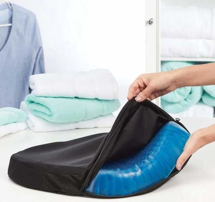 Подушка ортопедична для сидіння гелієва