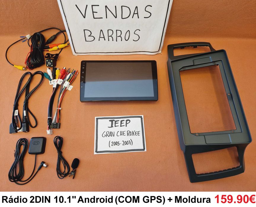 (NOVO) Rádio 2DIN • Jeep GRAND CHEROKEE • (ZJ) (WJ) (WK) • Android GPS