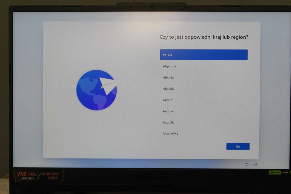 Laptop ASUS Tuf F15 FX507 win11, 16gbram, pamięć 1tb rtx4060 gwarancja