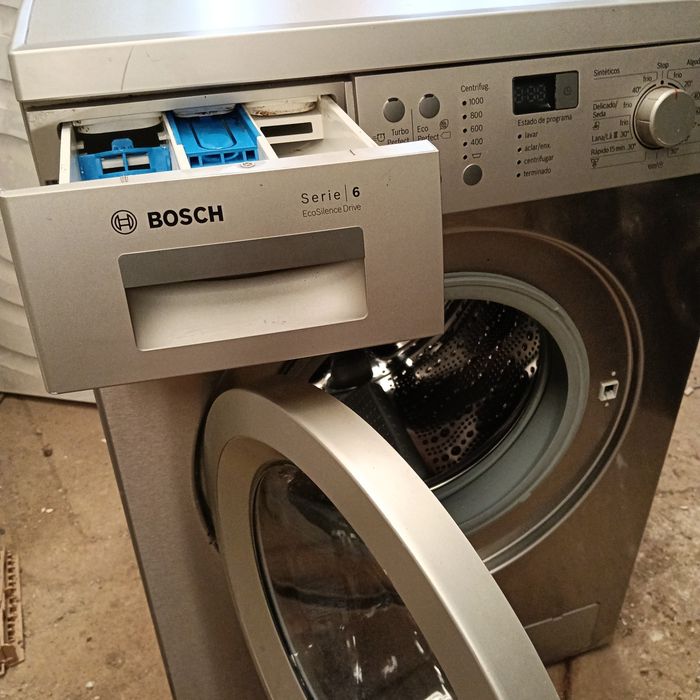 Entrega garantia máquina de roupa Bosch 8kg inox
