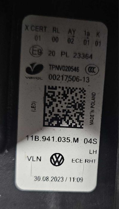 Ótica esquerda VW ID 4 (23/+) Full-Led