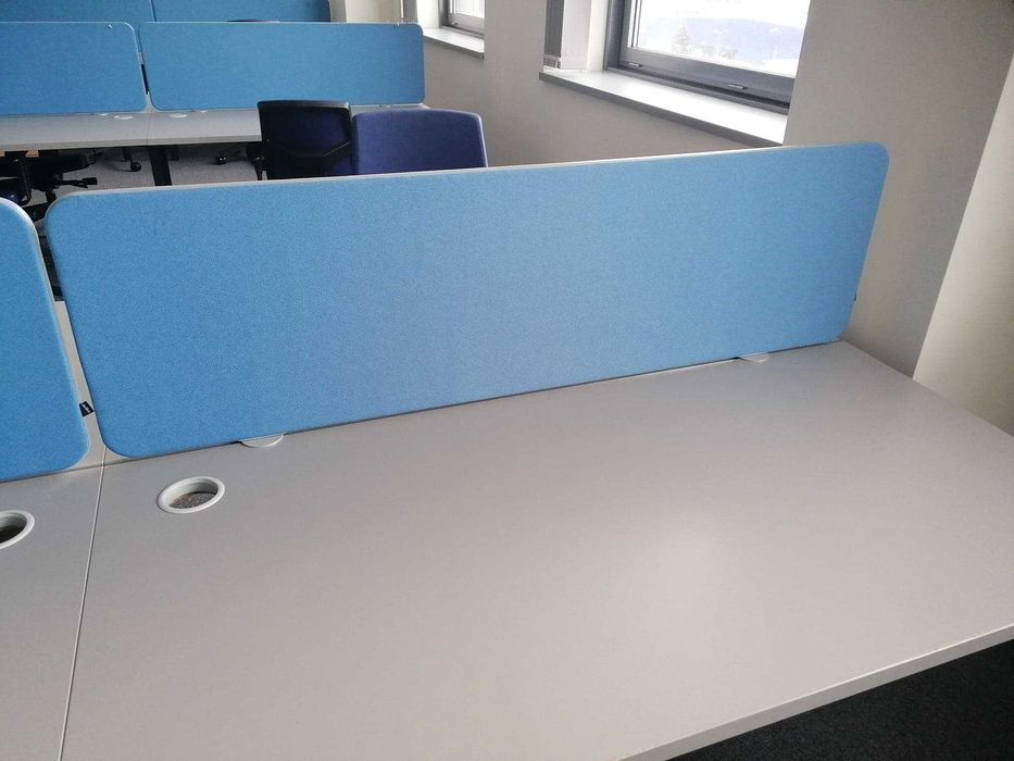 Przegroda biurkowa panel akustyczny działowy tapicerowany 140 x 40 FV