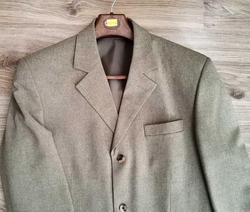 Garnitur męski 3 częściowy khaki L